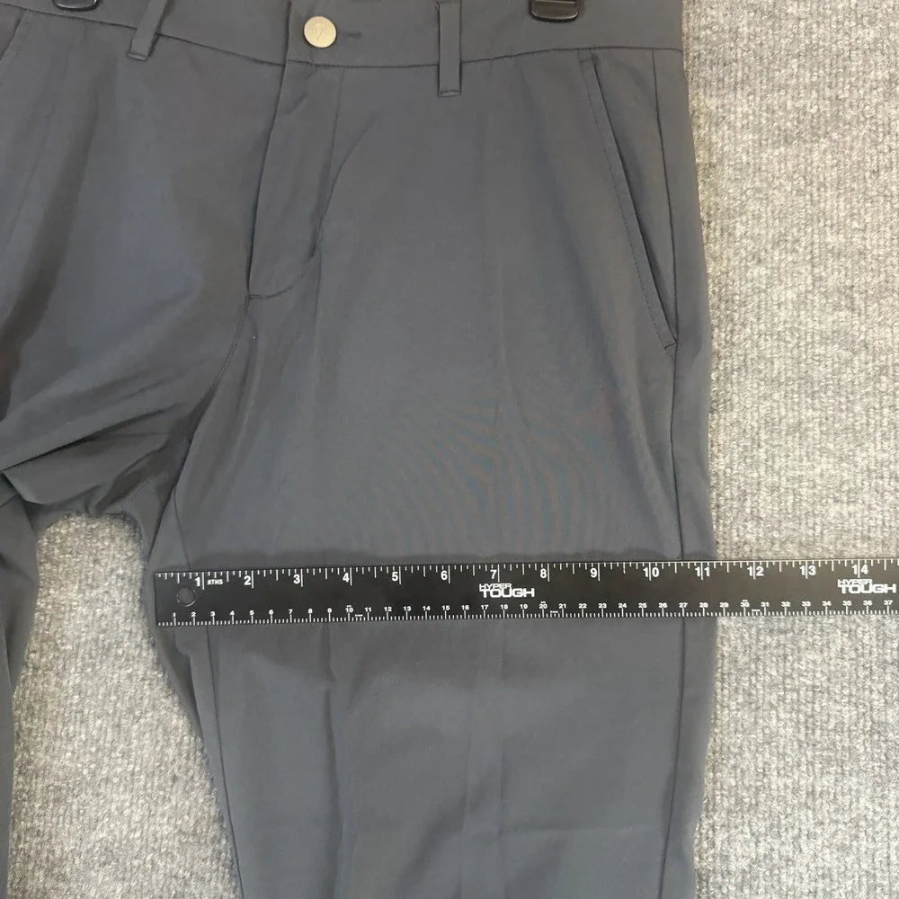 PRIMO Jogger Pants Men 33 Short Gray Stretch Slim Dress Golf Performance Preppy